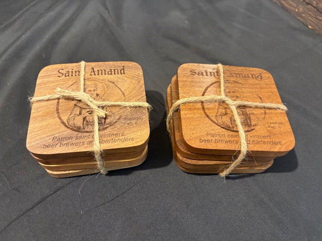 The Saints of Wine 4pcs Coaster Set